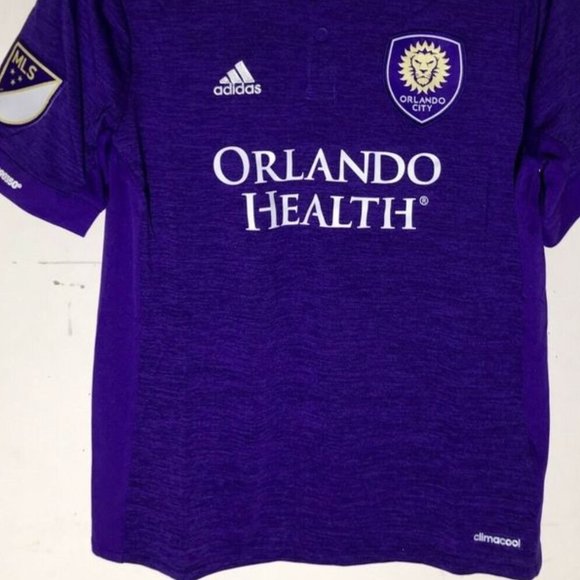 Adidas MLS ORLANDO City SC Purple Youth JERSEY Sz S,M,L,XL New with tags - Picture 3 of 4